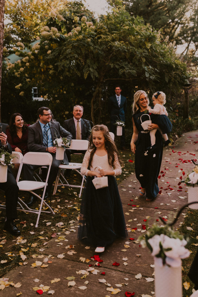 michigan fall garden wedding