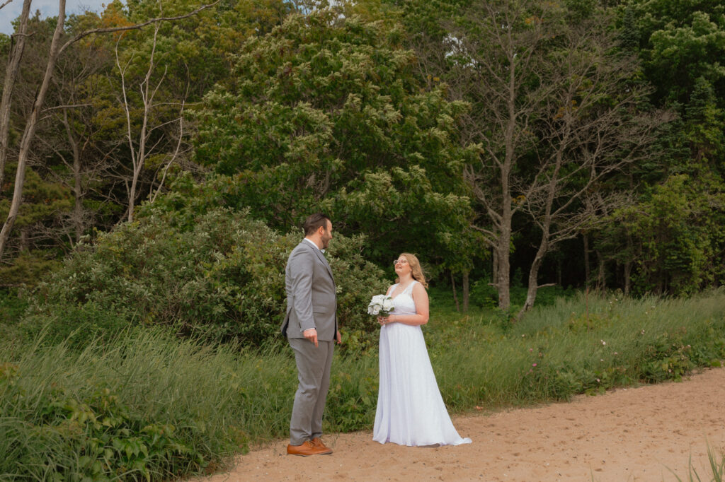 summer sleeping bear elopement