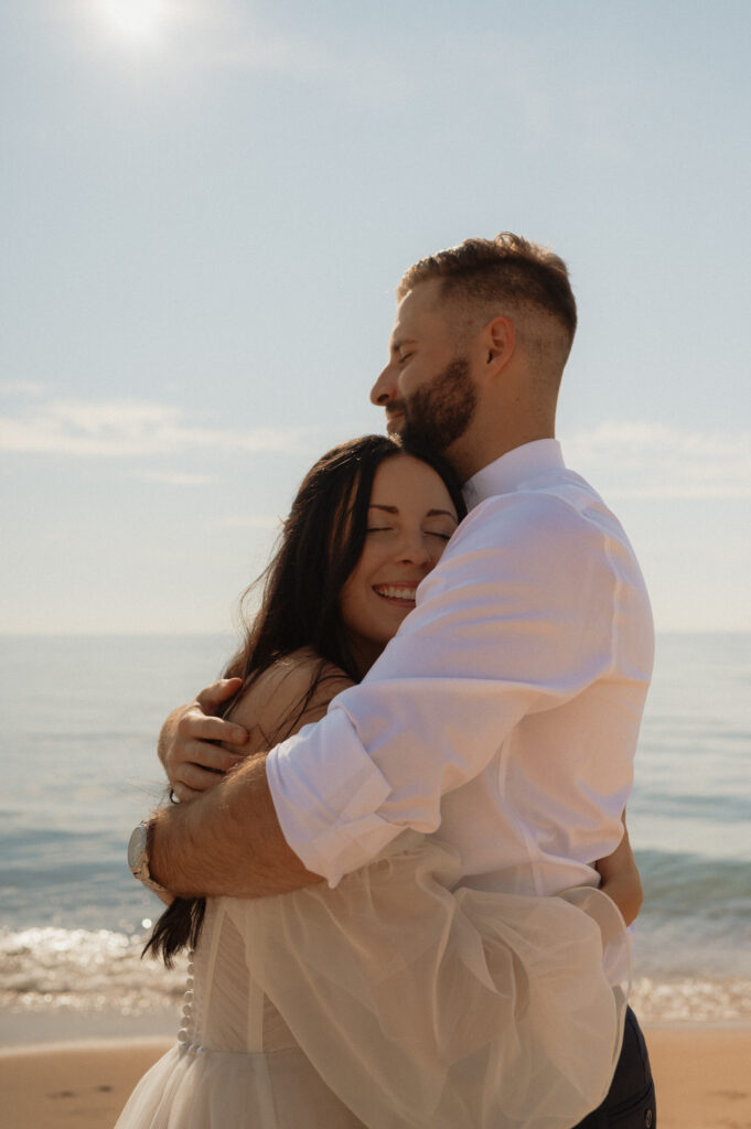 dreamy michigan beach wedding