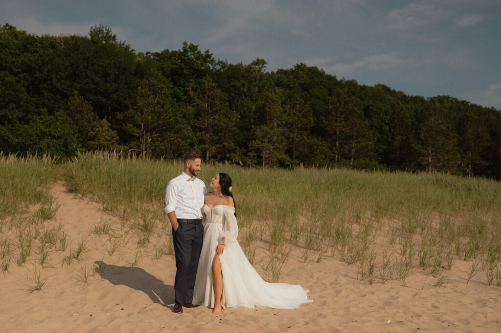 dreamy michigan beach wedding