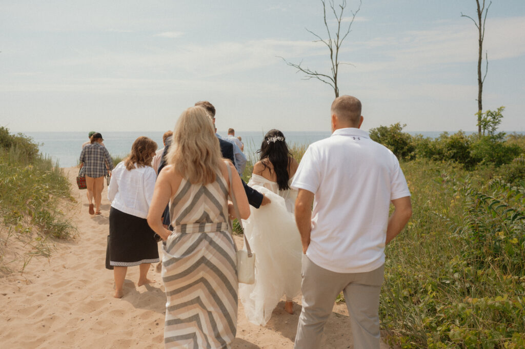 dreamy michigan beach wedding