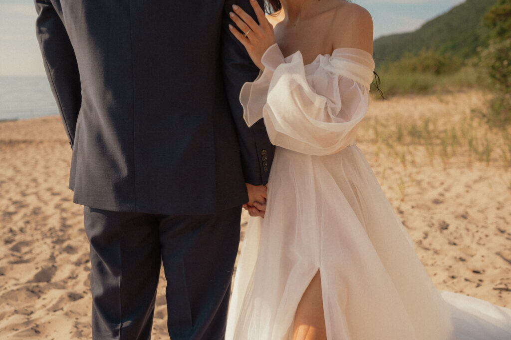 dreamy michigan beach wedding