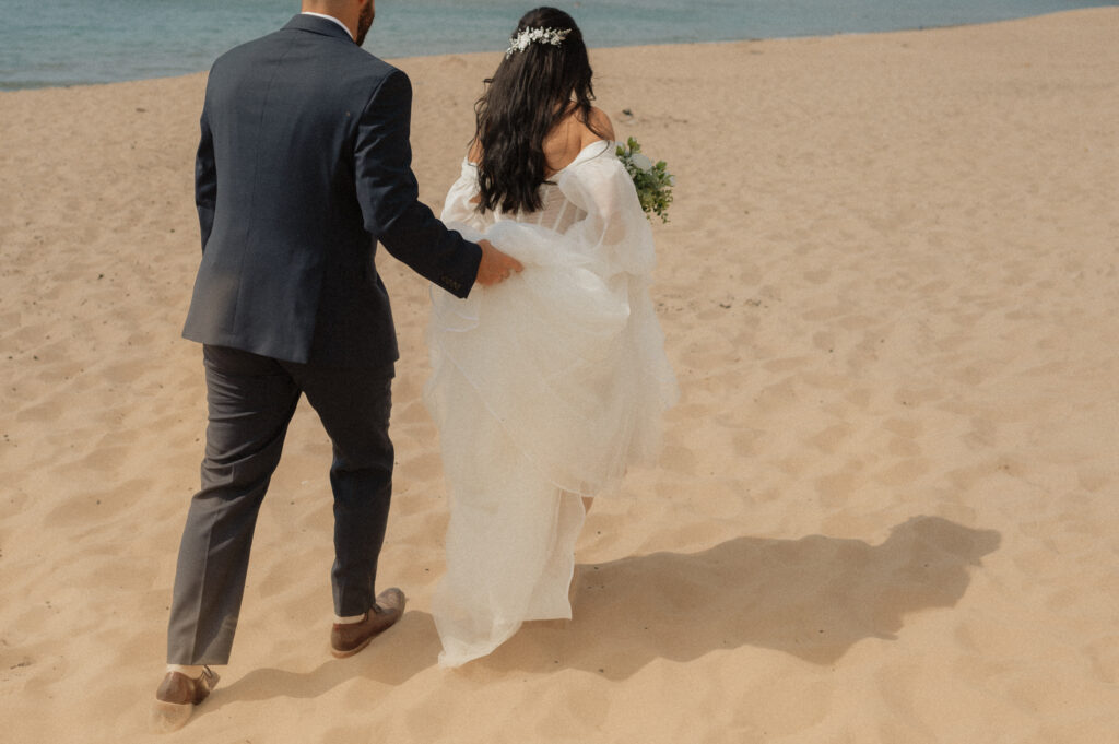 dreamy michigan beach wedding