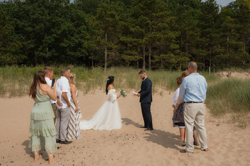 dreamy michigan beach wedding