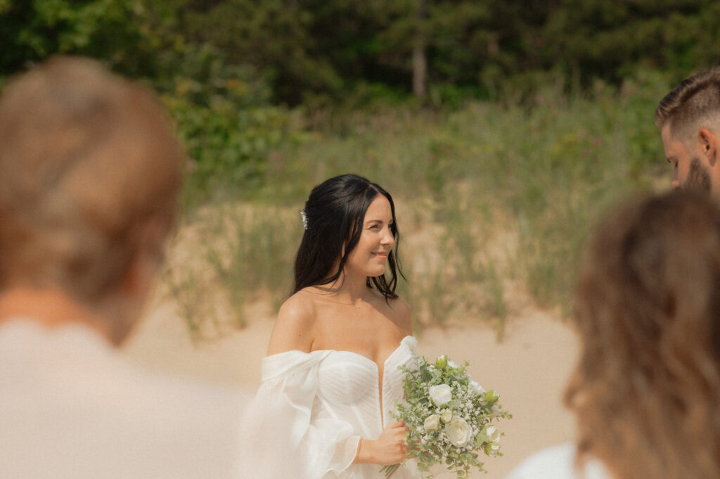 dreamy michigan beach wedding