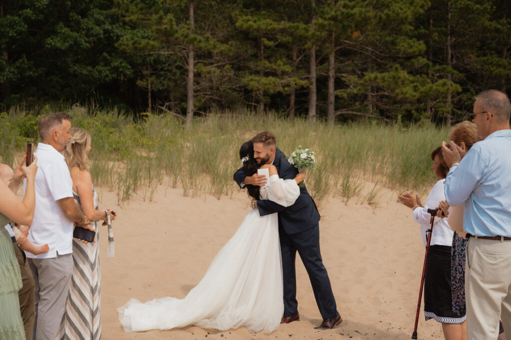 dreamy michigan beach wedding