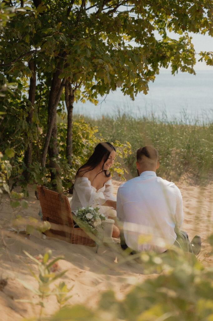 dreamy michigan beach wedding