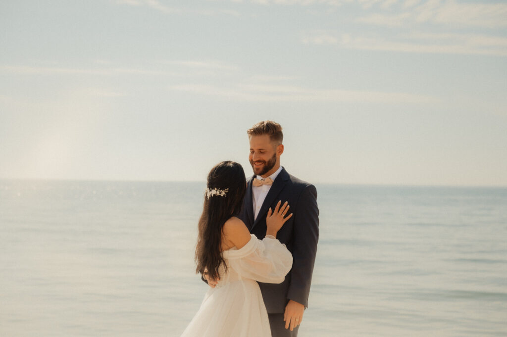 dreamy michigan beach wedding