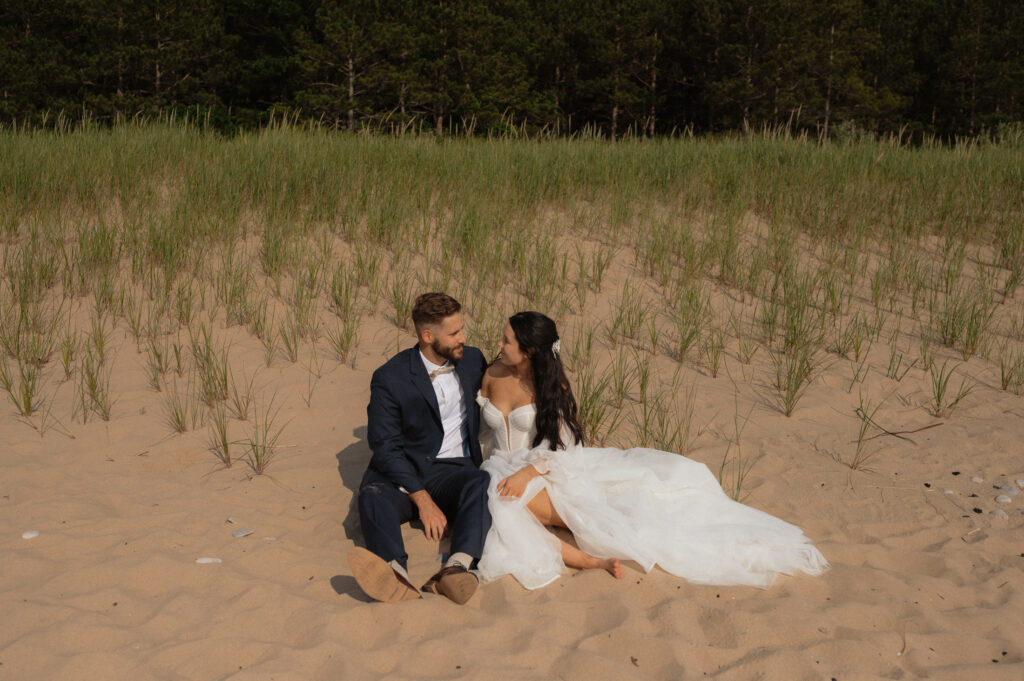 dreamy michigan beach wedding