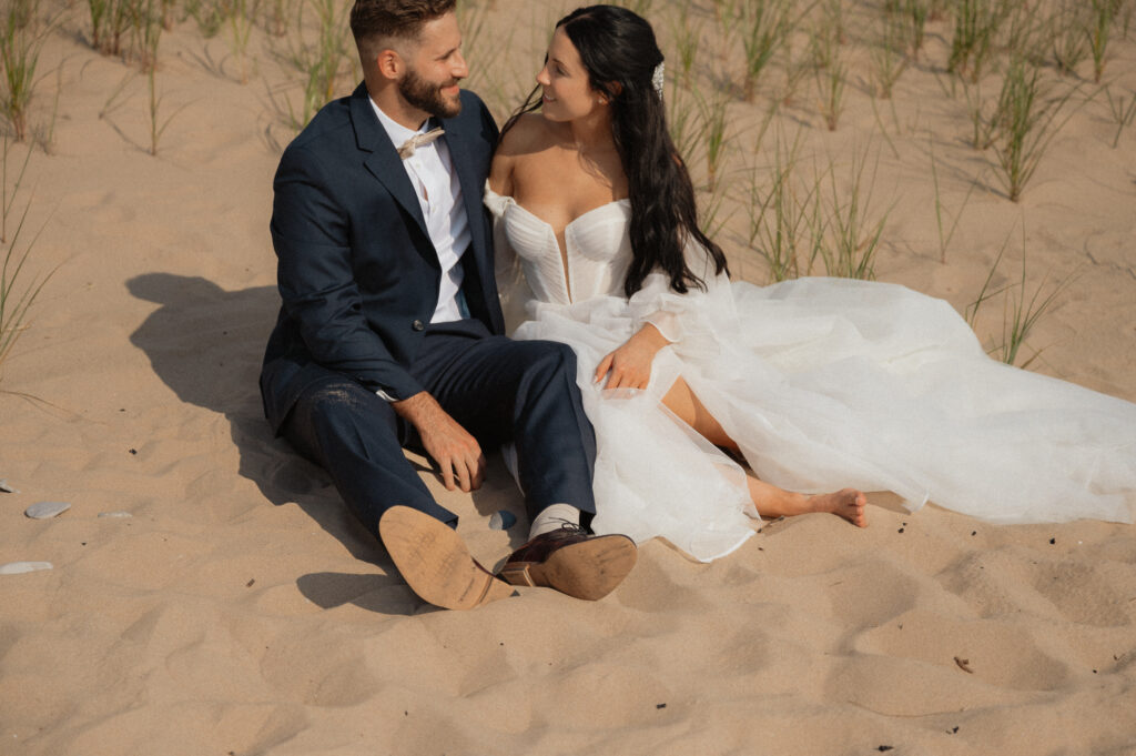 dreamy michigan beach wedding