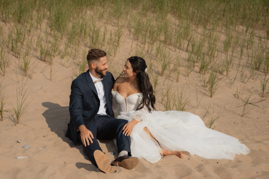 dreamy michigan beach wedding