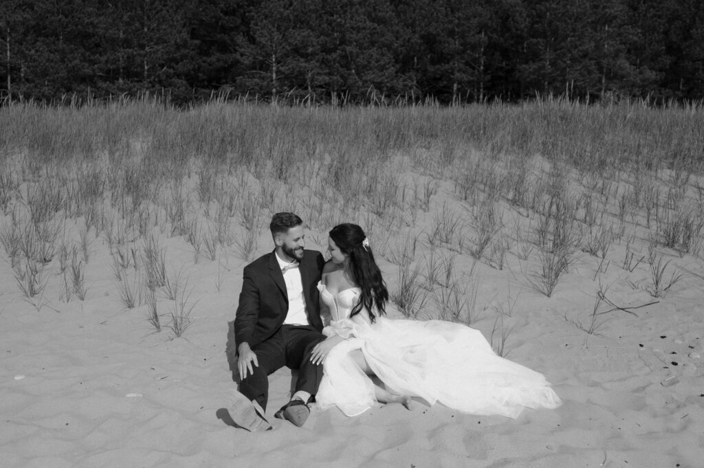 dreamy michigan beach wedding