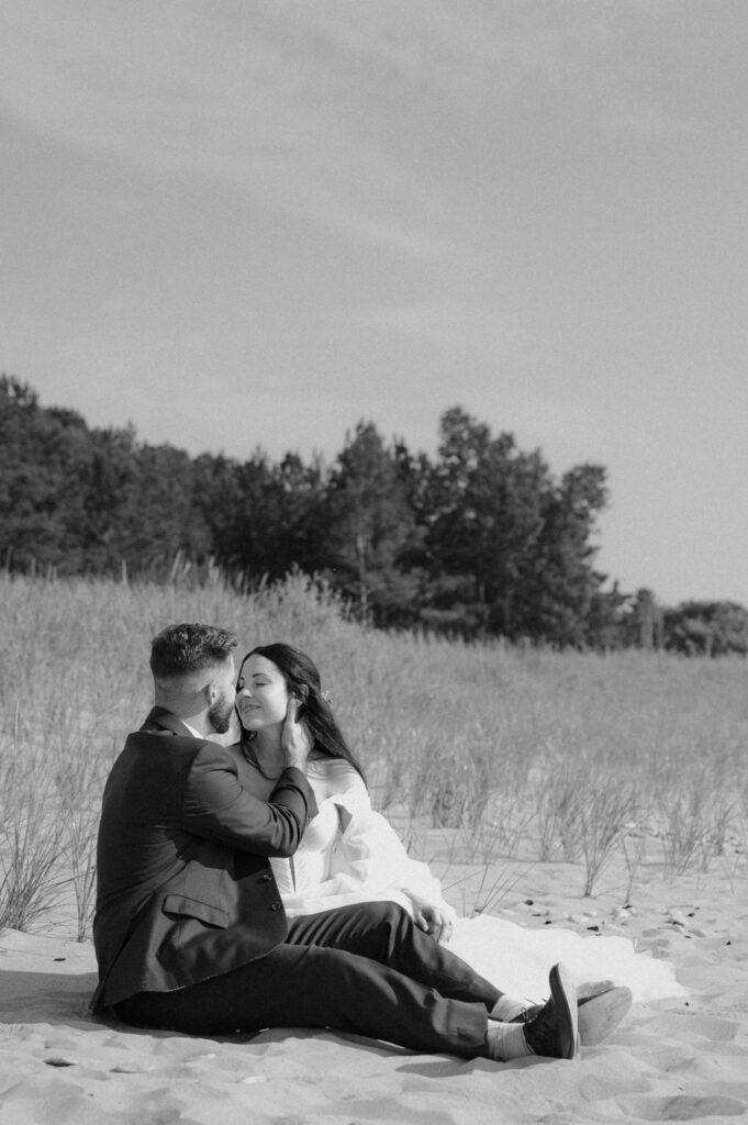 dreamy michigan beach wedding