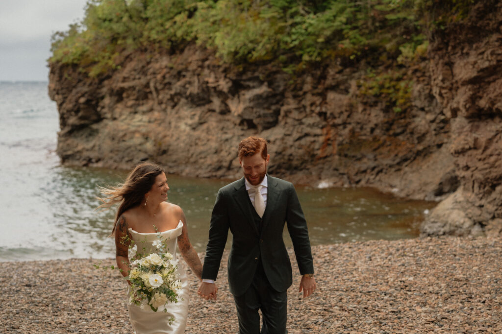 rainy upper peninsula elopement