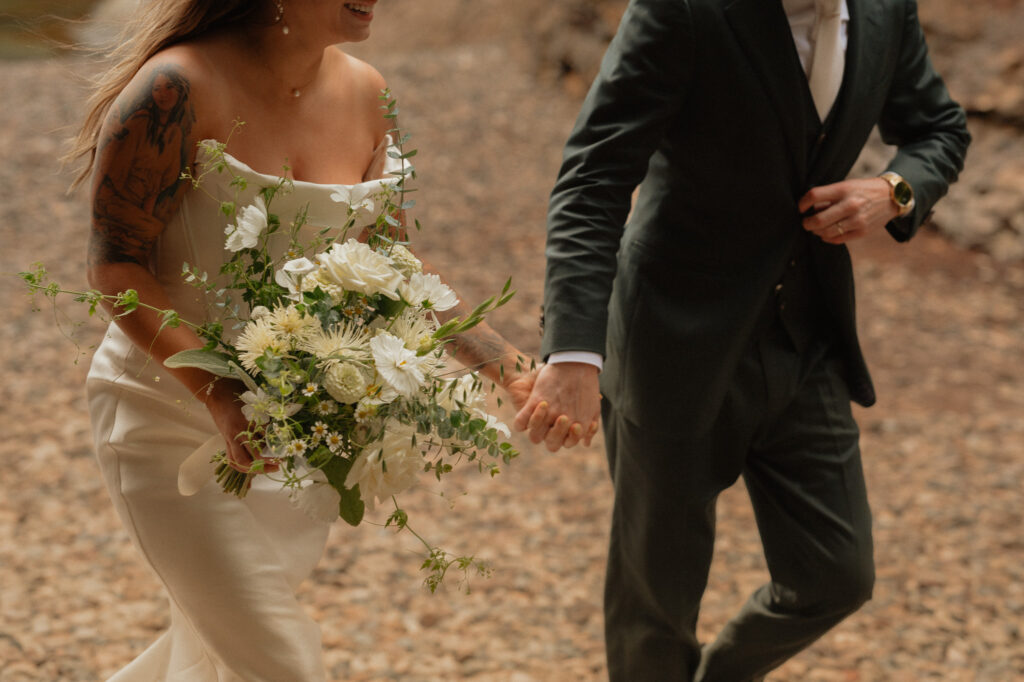 rainy upper peninsula elopement