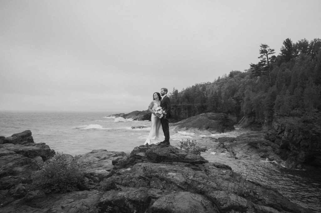 rainy upper peninsula elopement