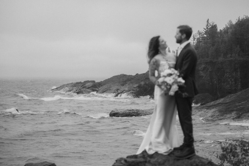 rainy upper peninsula elopement