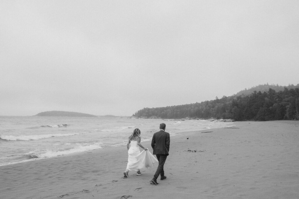 rainy upper peninsula elopement