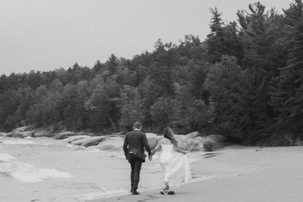 rainy upper peninsula elopement