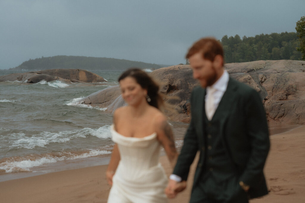 rainy upper peninsula elopement