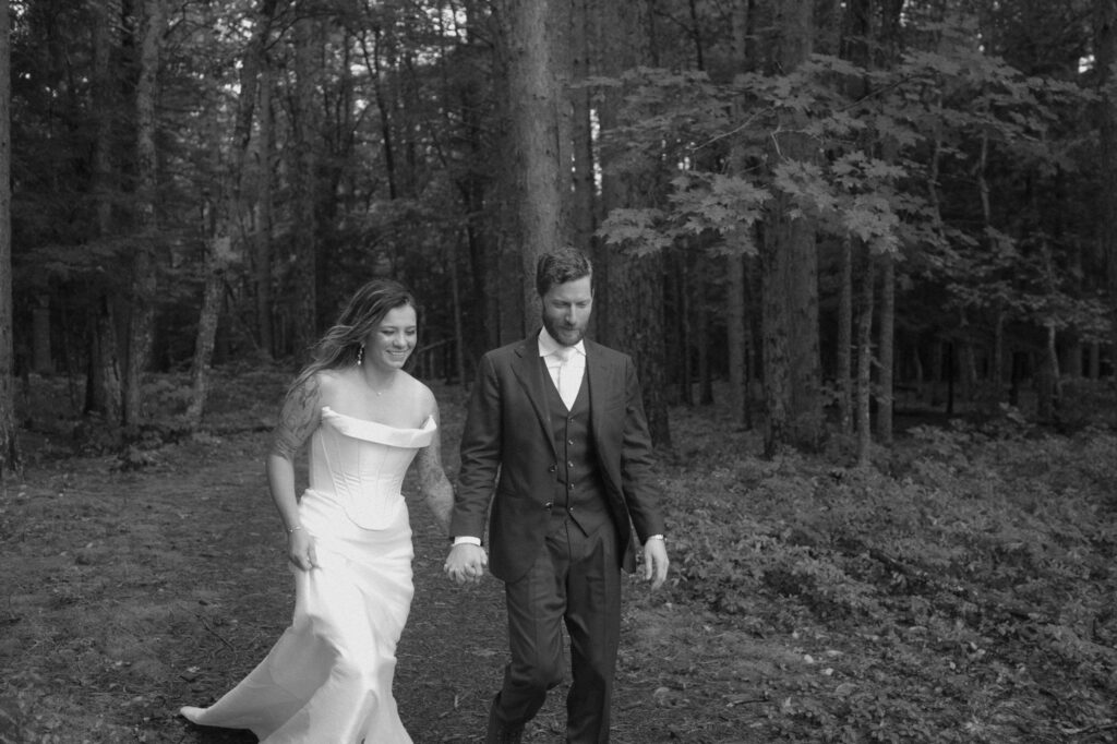 rainy upper peninsula elopement