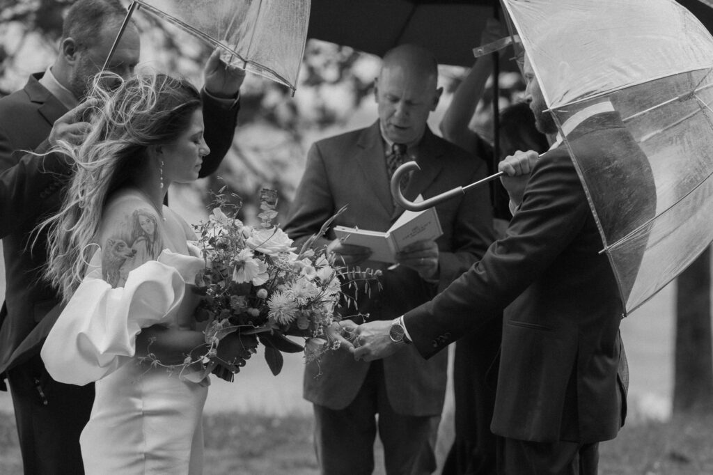 rainy upper peninsula elopement