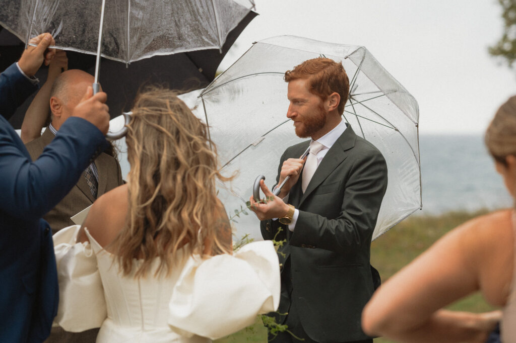 rainy upper peninsula elopement