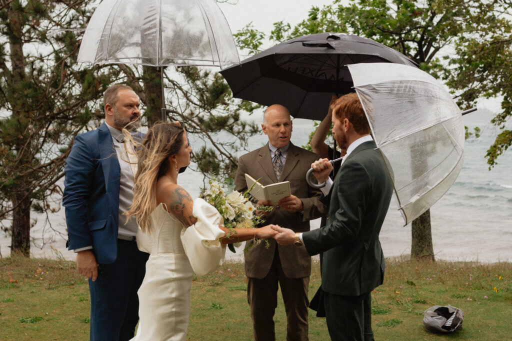 rainy upper peninsula elopement