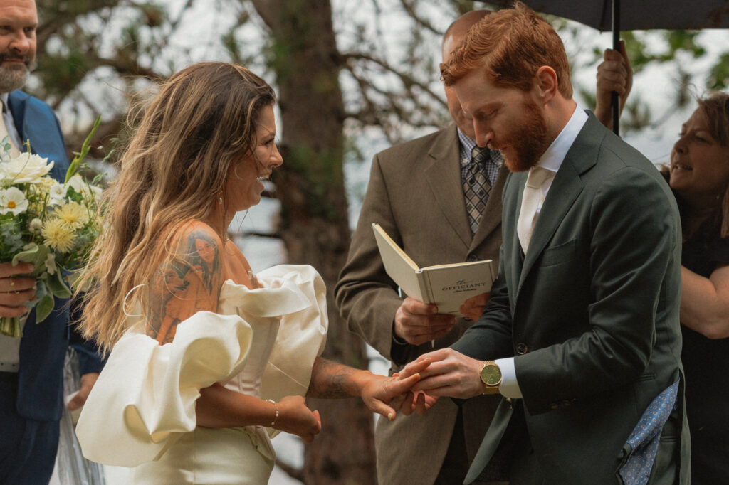 rainy upper peninsula elopement