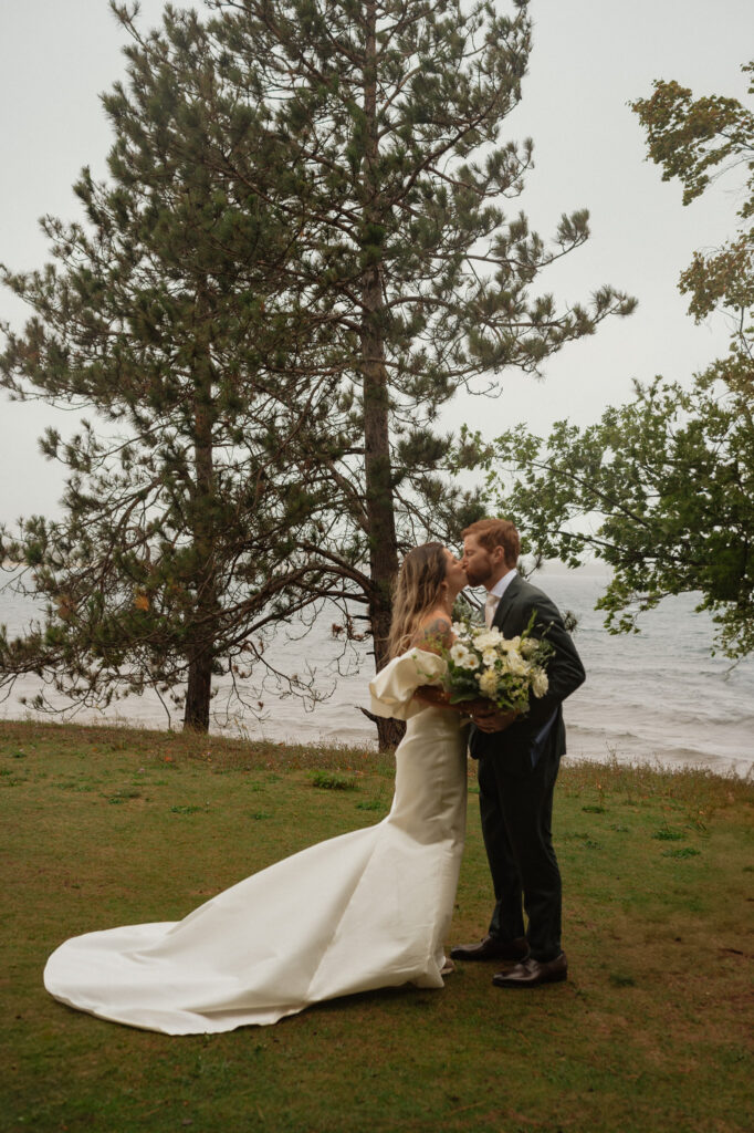 rainy upper peninsula elopement