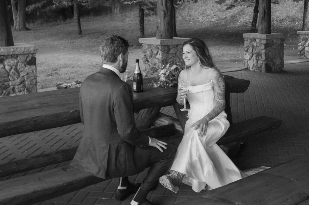 rainy upper peninsula elopement