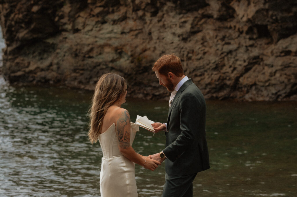 rainy upper peninsula elopement