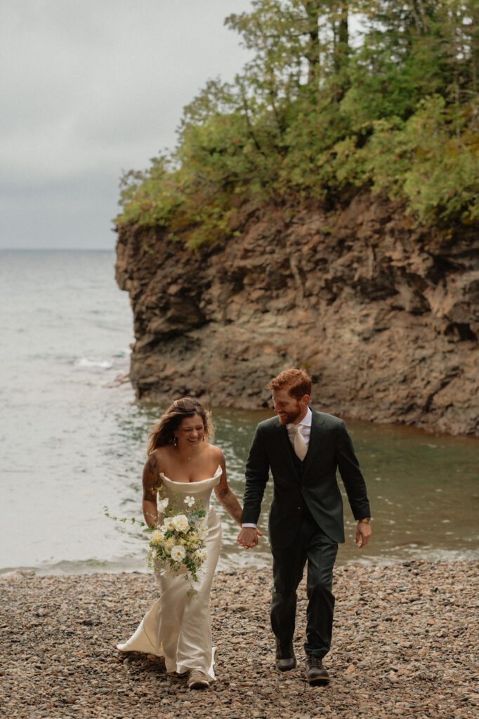 rainy upper peninsula elopement