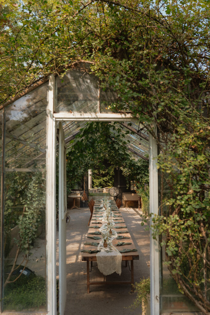 michigan greenhouse wedding