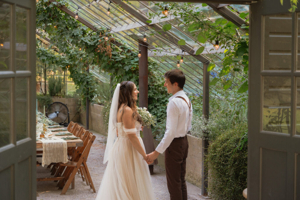 michigan greenhouse wedding