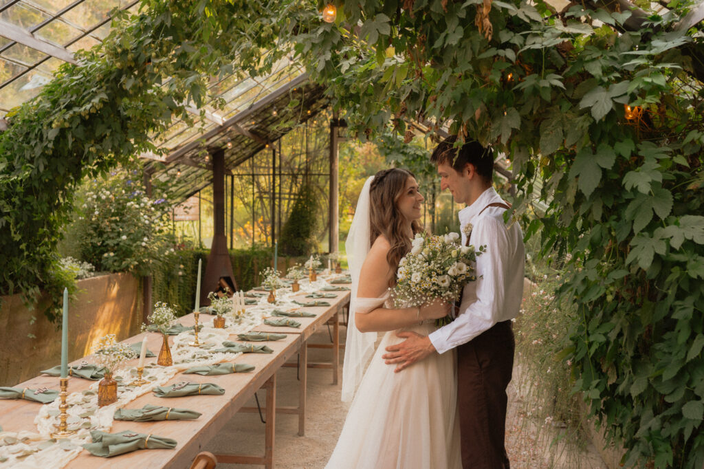 michigan greenhouse wedding