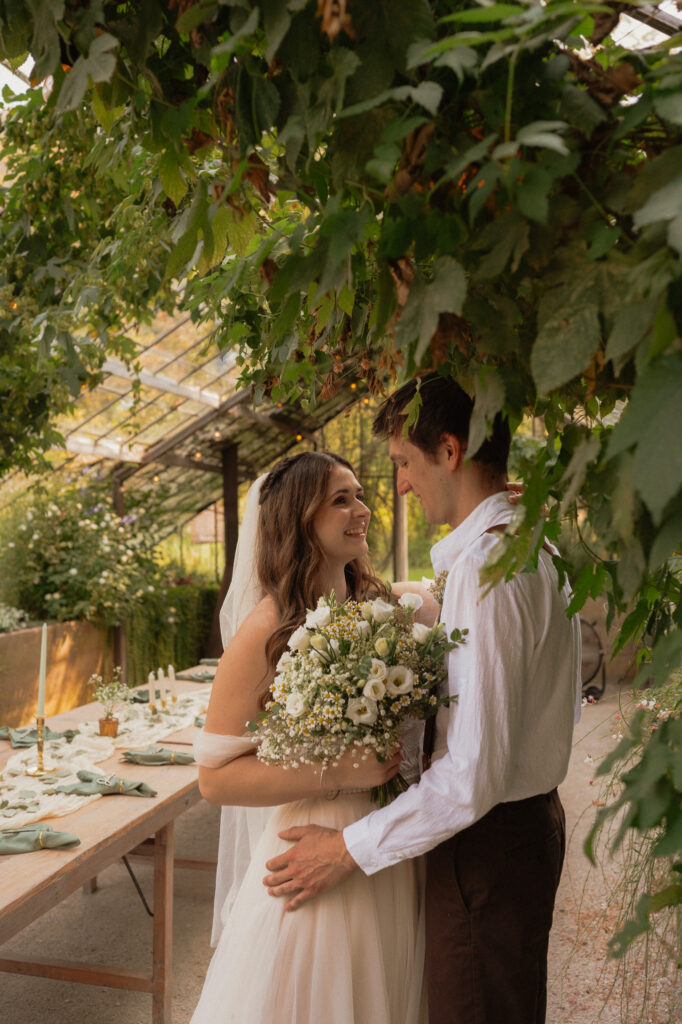 michigan greenhouse wedding