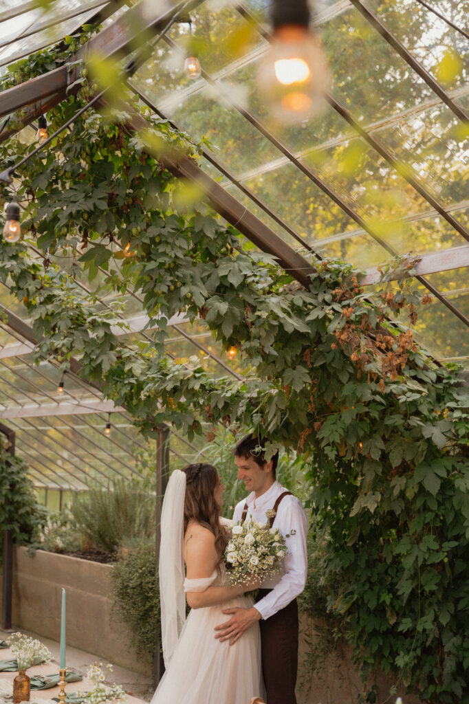 michigan greenhouse wedding