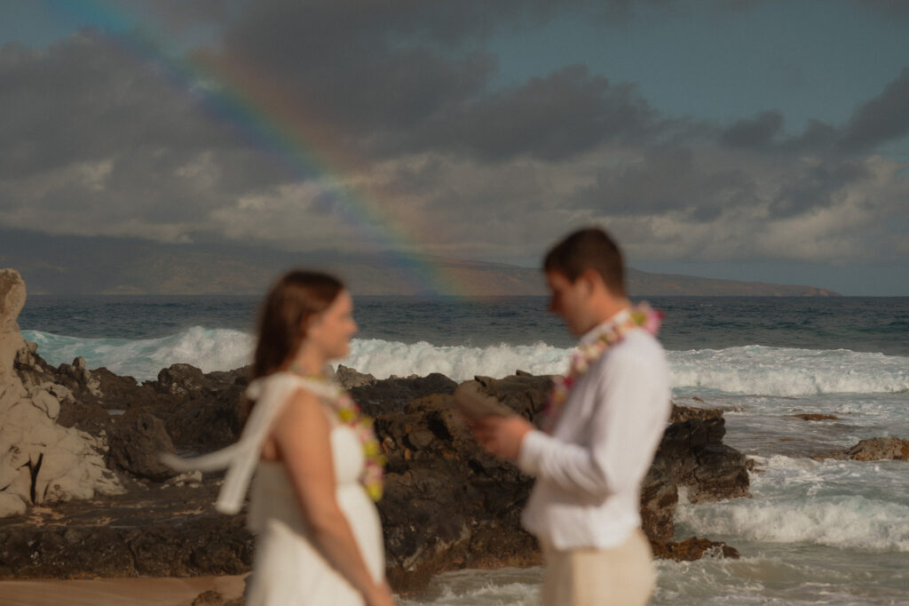maui rainbow elopement