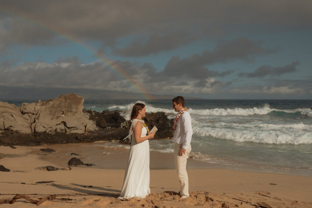 maui rainbow elopement