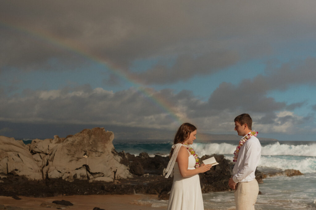 maui rainbow elopement