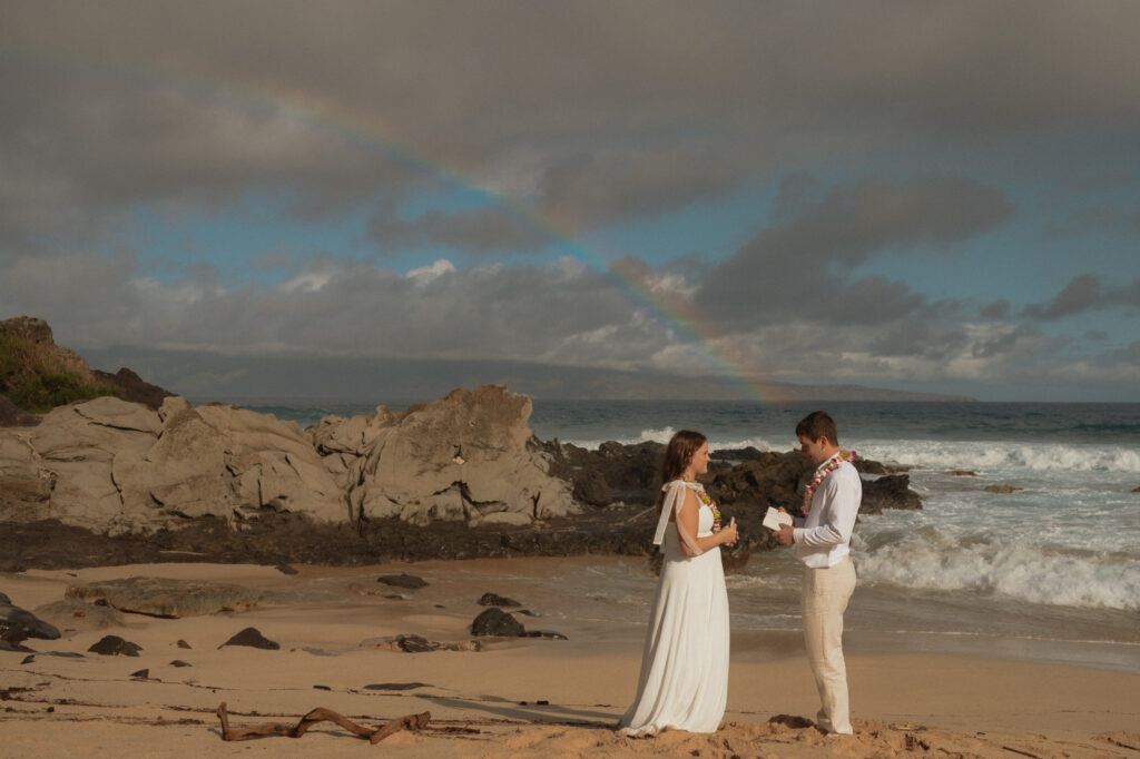maui rainbow elopement