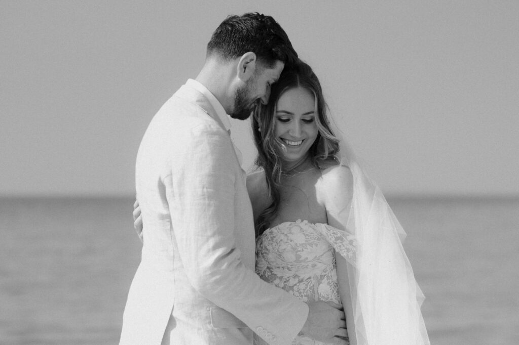 michigan beach vineyard elopement