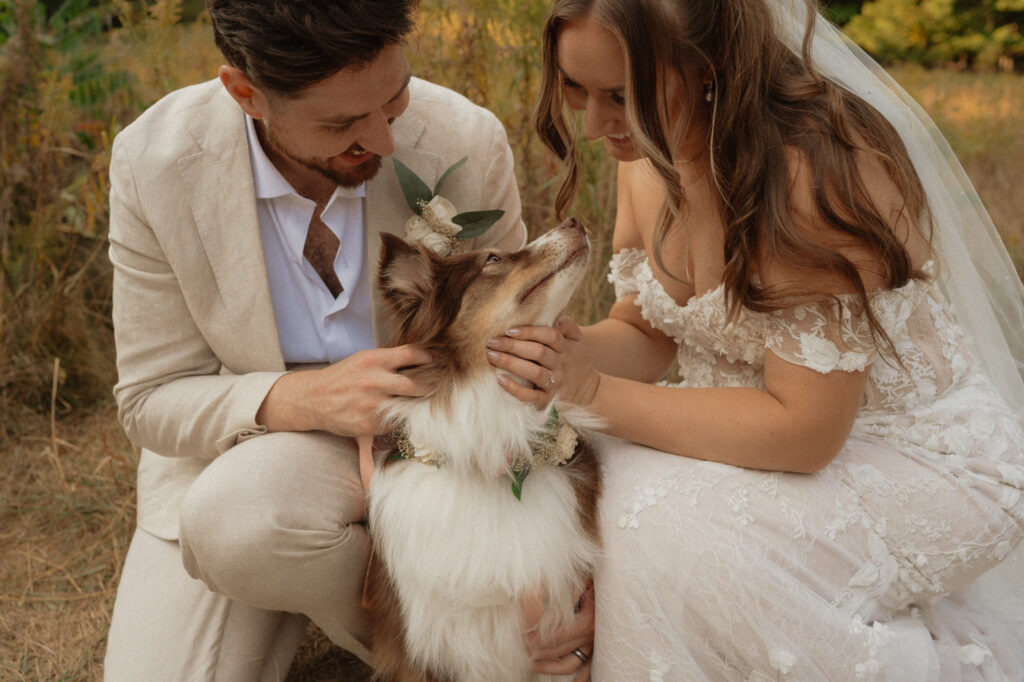 michigan beach vineyard elopement