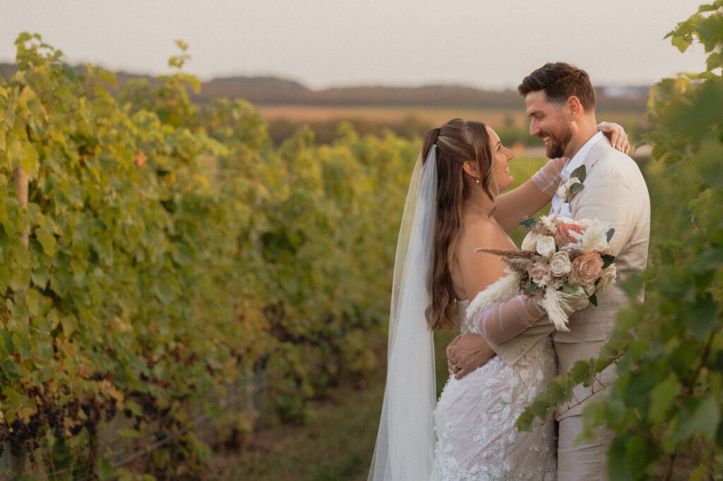 michigan beach vineyard elopement