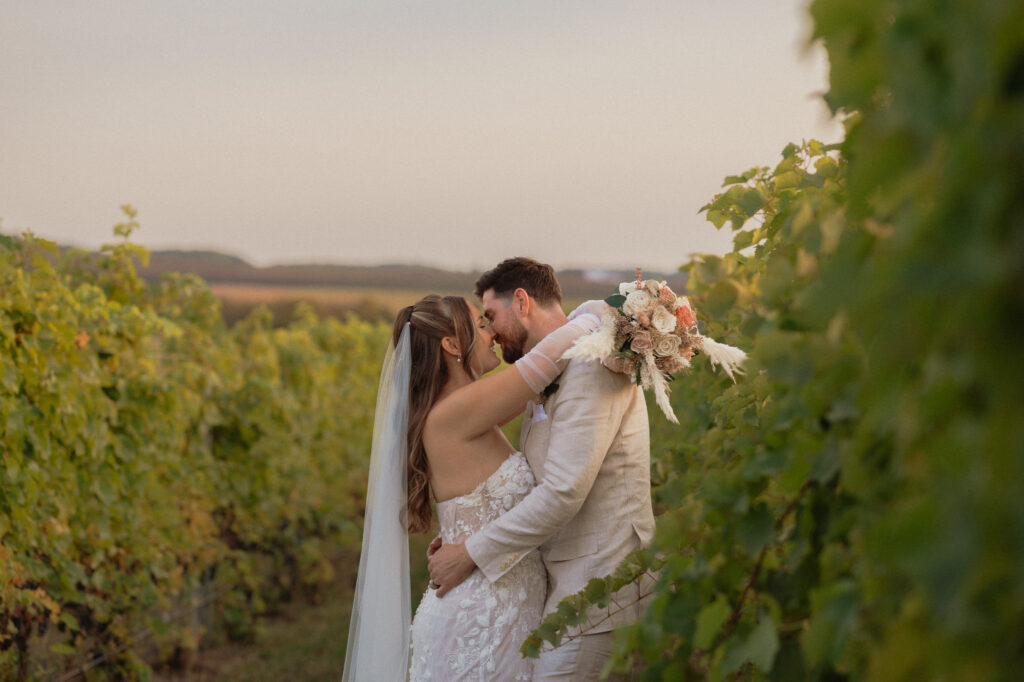 michigan beach vineyard elopement