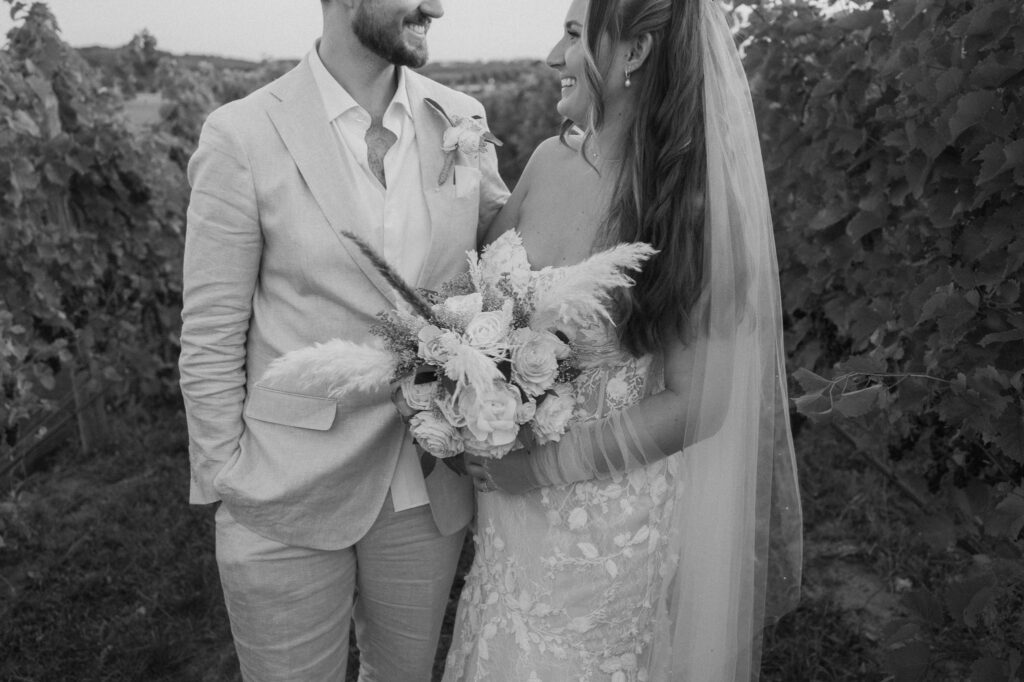 michigan beach vineyard elopement