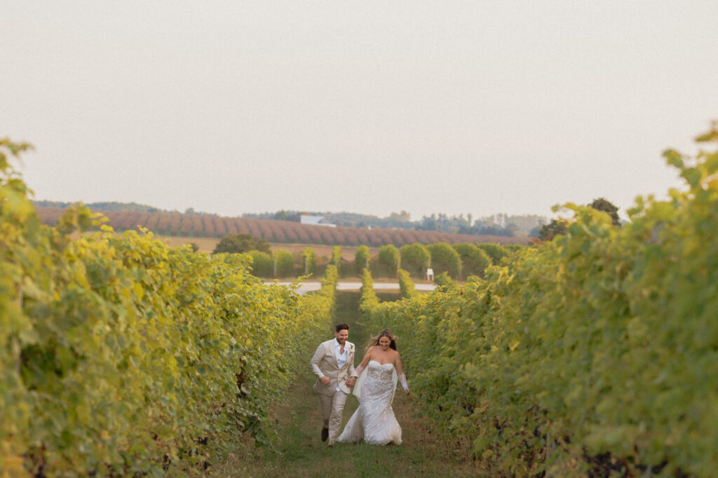 michigan beach vineyard elopement