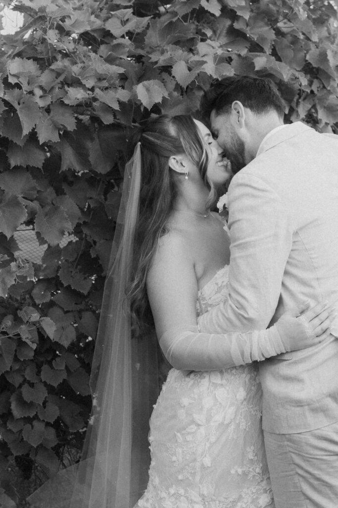 michigan beach vineyard elopement