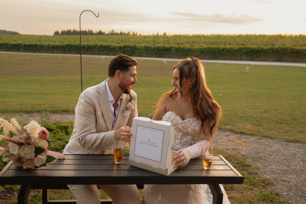 michigan beach vineyard elopement